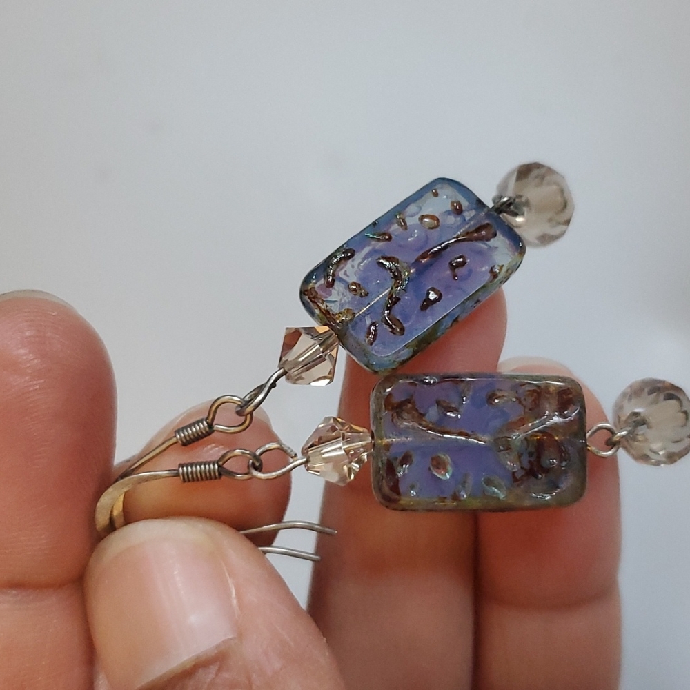 Fashion glass earrings